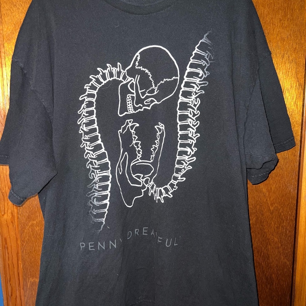 Penny Dreadful Black Skeleton Graphic Tee